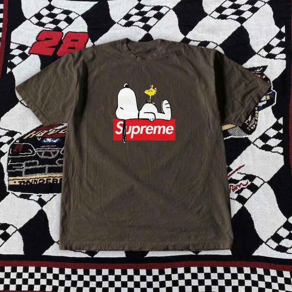 Brown Snoopy Graphic Tee